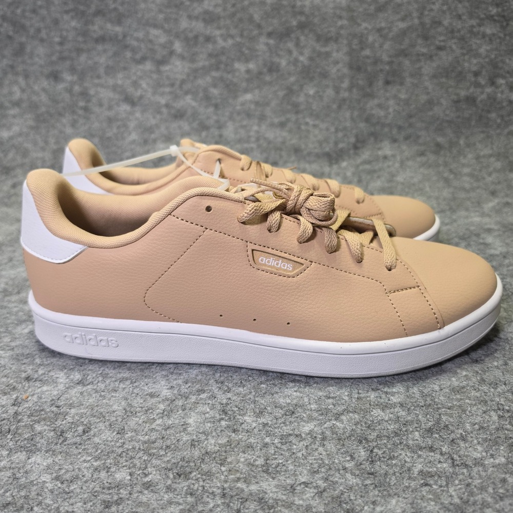 Adidas‎ Mens Urban Court Sneaker Faux Leather Tan Beige Size 12 IF4078 Low Top